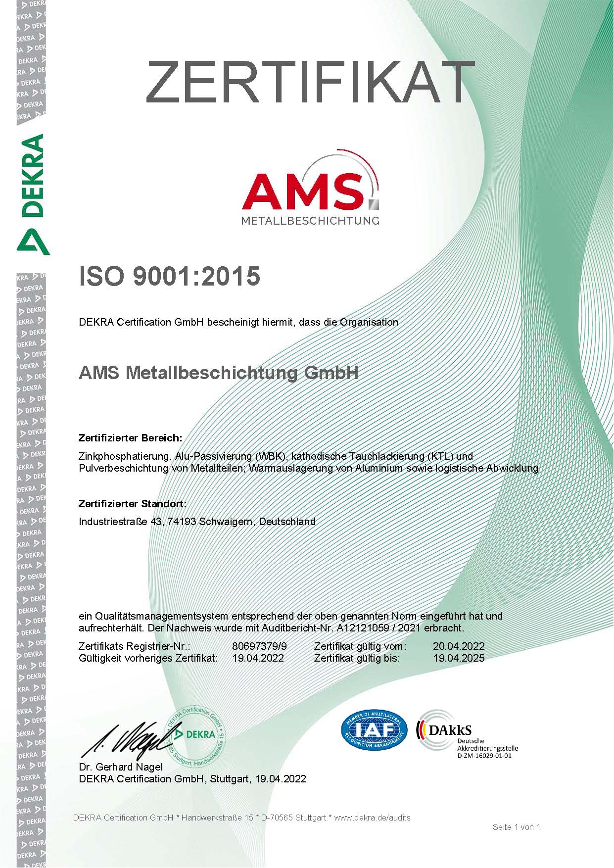 ISO-9001-Zertifikat